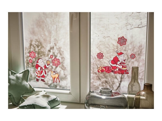 Новогодние наклейки на окна "Дома"